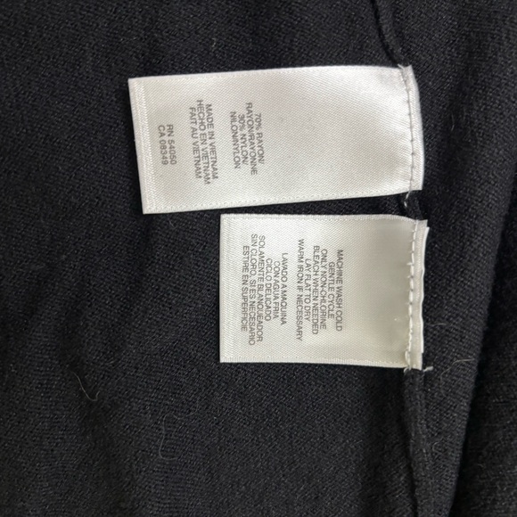 NWT Evan Picone Black Cardigan with Patterned Trim Size 2XL - Picture 5 of 8